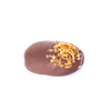 Kholas Dates With Crispy Feuilletine Topping Covered In Dark Chocolate
